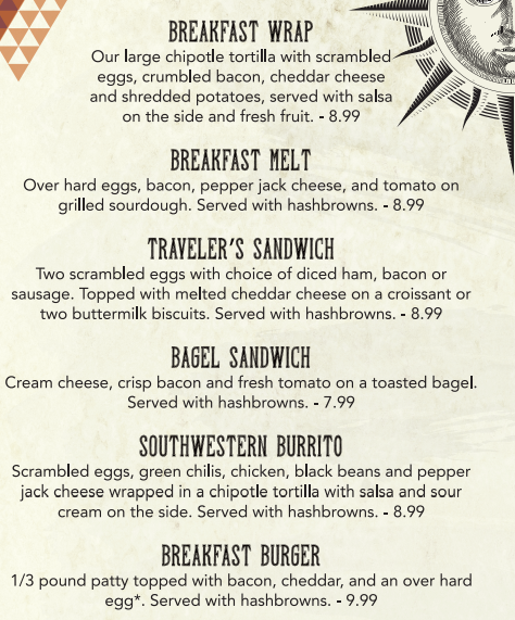 BreakFast Menu