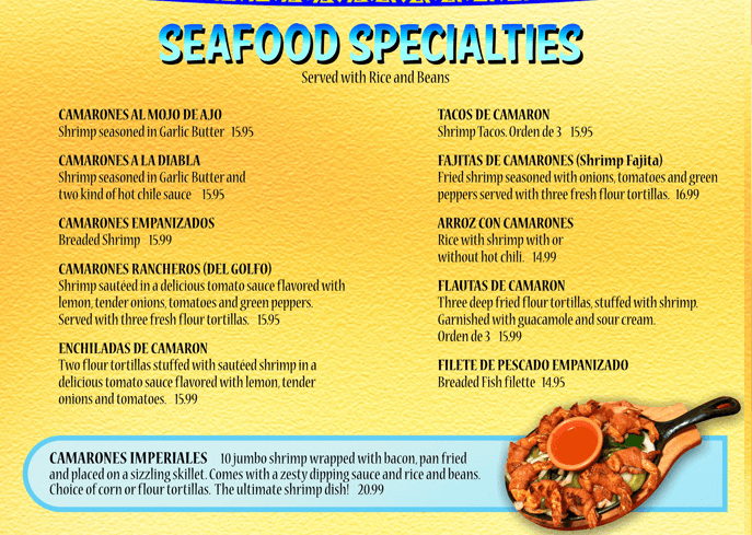 Seafood Specialties