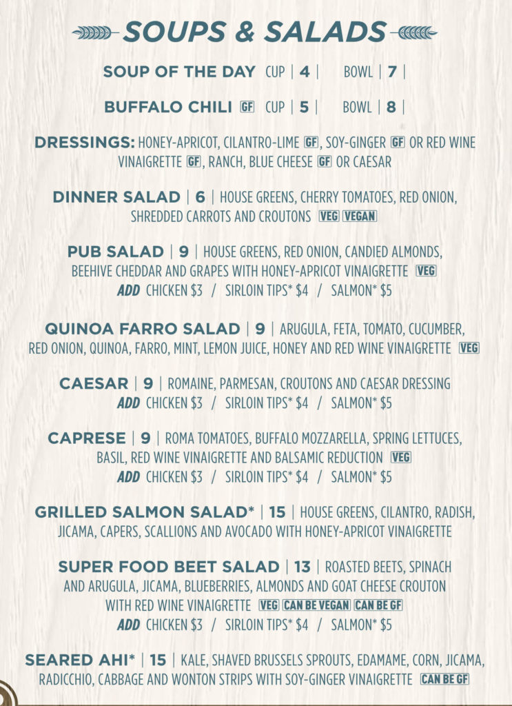 Wasatch Brew Pub Sugarhouse Brunch Menu, Prices and Locations