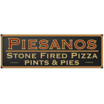 Piesanos Stone Fired Pizza Menu
