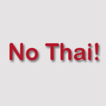 no thai menu
